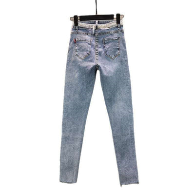 Jeans Stretch Ajustados con Brillantes Decorativos - Image 3