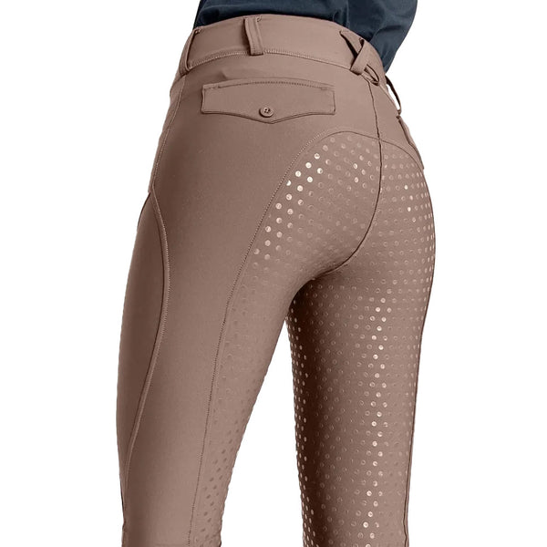 Pantalones Ecuestres Mujer Cintura Alta Antideslizantes Resistentes