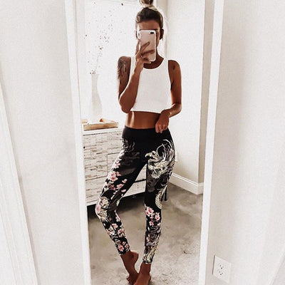 Leggings de Yoga y Running con Estampado Explosivo - Image 4