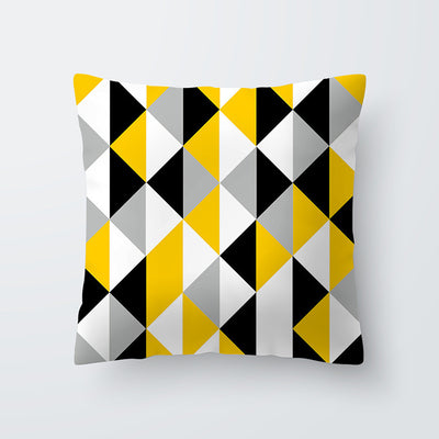 Funda de Almohada Hawaiana con Diseño Geométrico Amarillo - Image 16