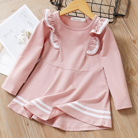 Vestido Infantil Estampado de Manga Larga - Image 19