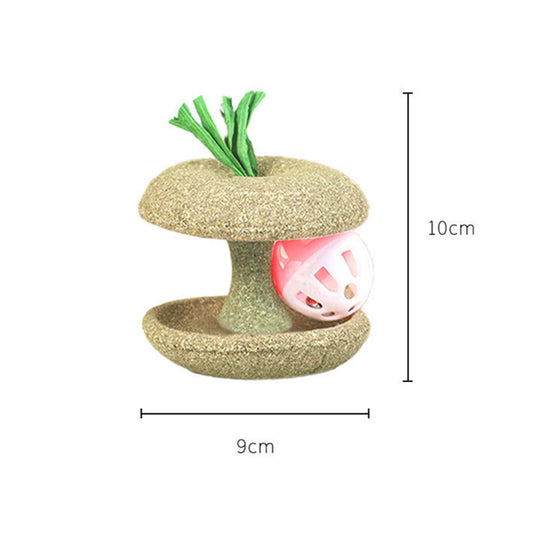 Juguete de Hierba Gatera Comestible con Campana - Juego Interactivo para Gatos - Image 2
