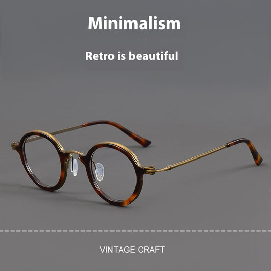 Gafas Retro de Titanio Puro con Filtro Luz Azul - Image 2