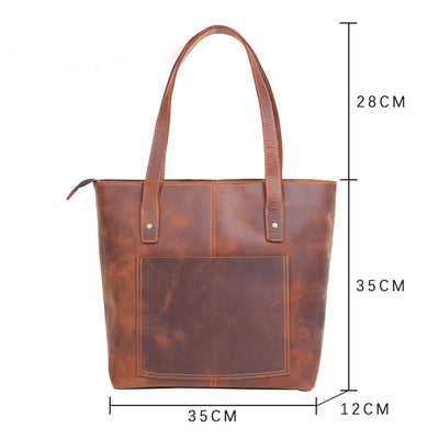Bolso de Cuero Genuino para Hombre y Mujer - Estilo Casual - Image 4