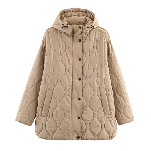 Chaqueta Acolchada Impermeable con Capucha para Mujer - Versátil y Cómoda - Image 5