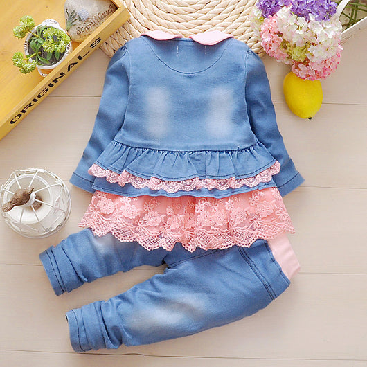 Conjunto Denim Primavera para Niñas - Image 3
