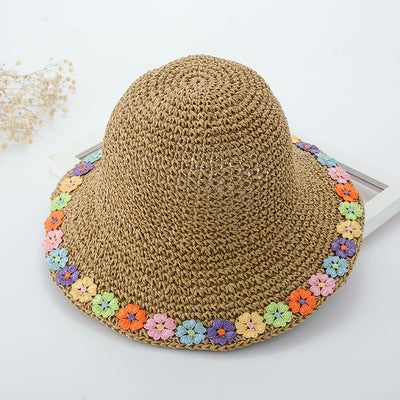 Sombrero Plegable con Flores para el Sol - Gorro Pescador Transpirable Playa - Image 5