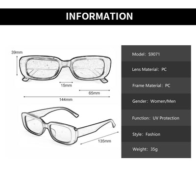 Gafas de Sol Cuadradas Compactas para Mujer - Image 6