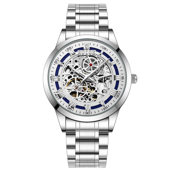 Reloj Mecánico Automático para Hombre con Esfera Transparente Doble