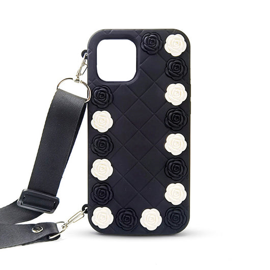 Funda Protectora iPhone con Diseño Rosa Camelias 3D - Silicona Suave - Image 9