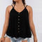 Blusa Casual Escote en V sin Mangas para Mujer