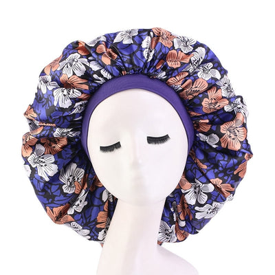 Sombrero Redondo Estampado de Satén con Elasticidad para Mujer - Image 14