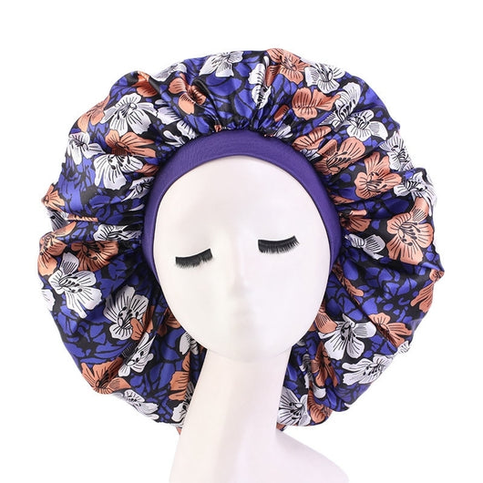 Sombrero Redondo Estampado de Satén con Elasticidad para Mujer - Image 14