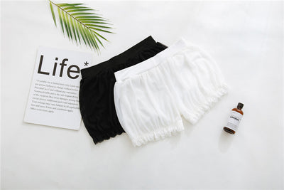 Leggings Escolares Blancos con Shorts Integrados Anti-transparencia - Image 23