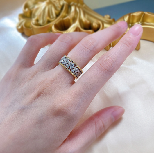Anillo de Plata 925 Retro con Calado Elegante para Mujer - Image 11