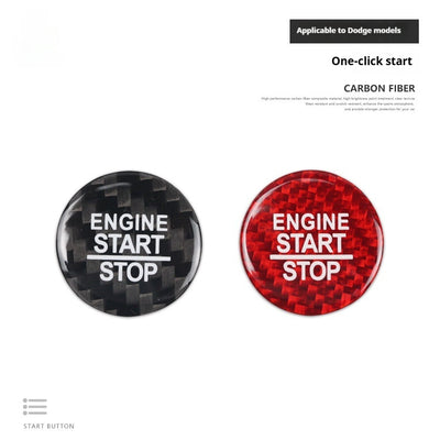 Pegatinas Decorativas de Fibra de Carbono para Encendido Dodge Challenger - Image 5