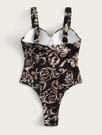 Traje de Baño Estampado de Una Pieza para Mujer - Image 4