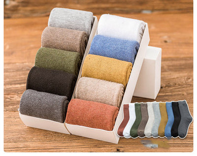 Calcetines Largos de Lana Pura para Hombre - Tubo Grueso con Forro Térmico para Invierno - Image 8