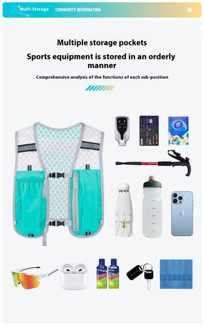 Chaleco Mochila Deportivo para Correr, Senderismo y Ciclismo - Image 15