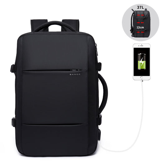 Mochila Ejecutiva Impermeable con Capacidad Expandible para Viajes de Negocios - Image 11