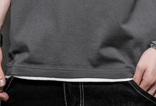 Playera Manga Larga Hombre Efecto Dos Piezas Casual - Image 8