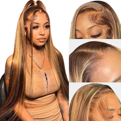 Peluca Frontal de Encaje Cabello Natural Largo Liso para Mujer - Image 2