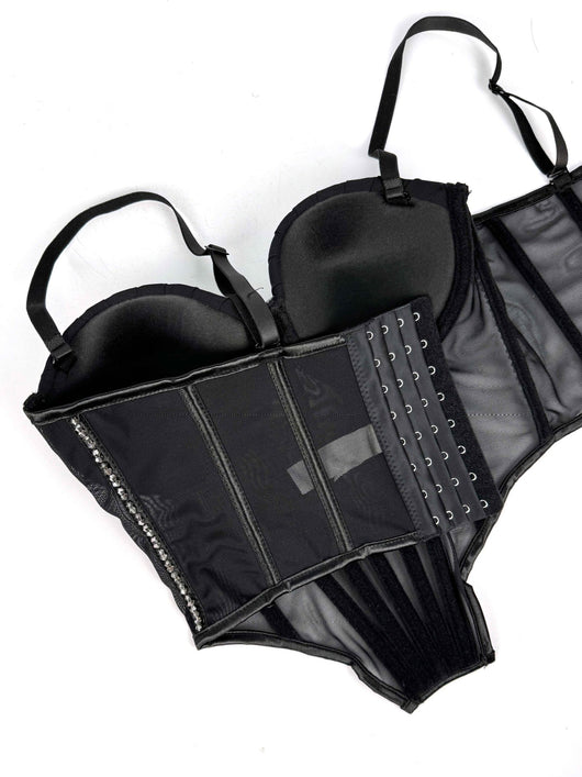 Sostén de Malla Transparente con Piedras y Varillas - Diseño Atrevido para Usar Fuera - Image 18