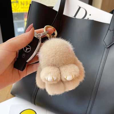 Llavero Colgante Conejo Peluche Mink Red Viral - Image 57