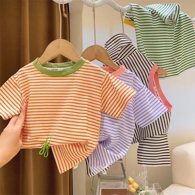 Blusa para Bebé Niña con Rayas de Contraste - Image 14