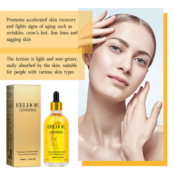 Suero Facial Hidratante con Ginseng para el Contorno de Ojos