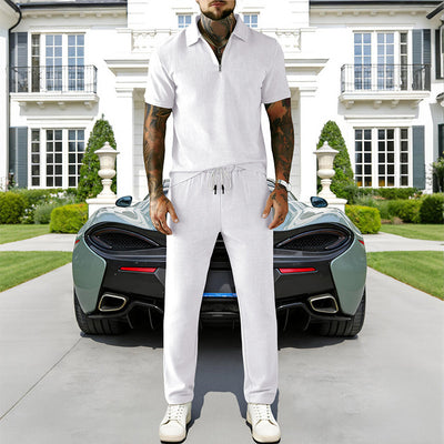 Conjunto Elegante de Polo y Pantalón en Pana para Hombre - Image 14