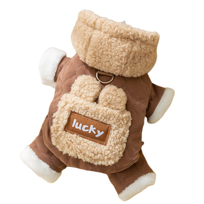 Abrigo Cálido para Perros y Gatos con Bolsillos - Ropa de Algodón para Mascotas en Otoño e Invierno - Image 20