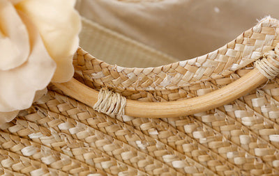 Bolsa de Playa Tejida en Paja - Bolso de Mano Versátil - Image 11
