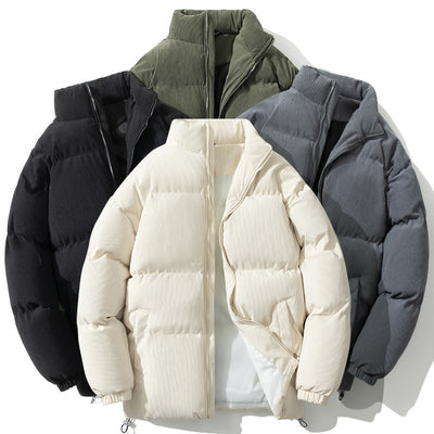 Chamarra Acolchada de Invierno para Hombre con Cuello Alto