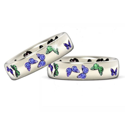 Anillo de Mariposa con Circonitas Multicolor - Diseño Personalizado y Adorable - Image 9