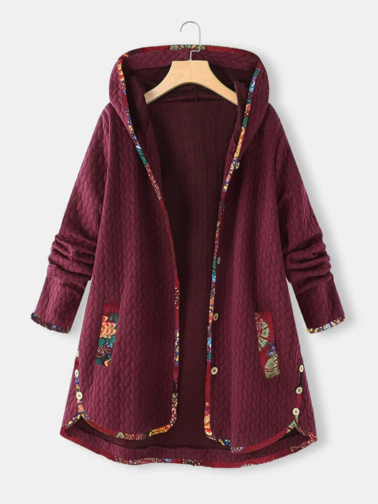 Chaqueta de Invierno con Estampado y Colores Sólidos - Image 16