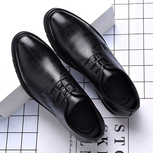 Zapatos Formales de Cuero Genuino para Hombre Talla Grande