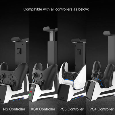 Base Multifuncional PS5/PS4 con Cargador Doble para Controles - Image 9