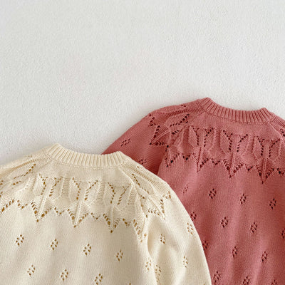 Chaqueta Tejida Calada para Niños - Diseño Versátil y Fresco - Image 4