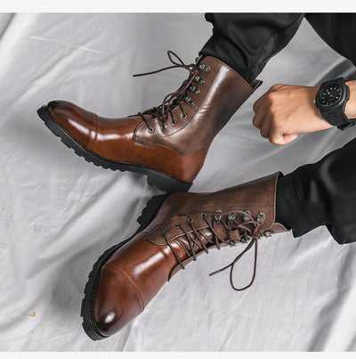 Botines Denim Locomotora con Cordones Otoño Invierno Negro - Image 11
