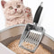 Pala Higienica de Acero Inoxidable Grande para Arenero de Gatos
