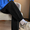 Pantalón Deportivo Gris de Cintura Alta y Corte Holgado