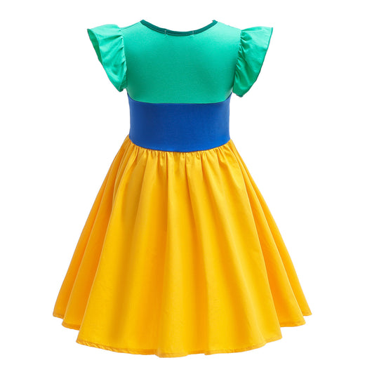 Vestido Princesa Infantil de Algodón para Niñas - Image 10