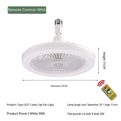 Lámpara Ventilador Aromaterápica E27 con Control Remoto para Dormitorio - Image 8