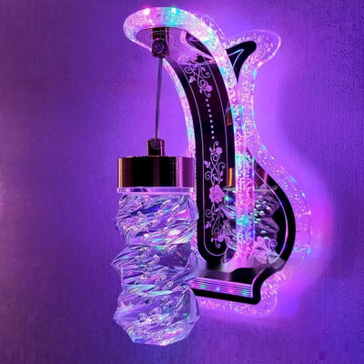 Lámpara de Pared Colgante de Cristal Acrílico Ovalado con Luz Cálida para Hoteles y Dormitorios - Image 27