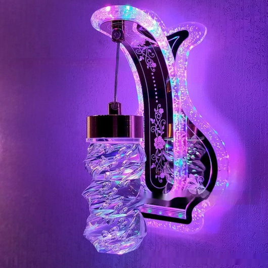 Lámpara de Pared Colgante de Cristal Acrílico Ovalado con Luz Cálida para Hoteles y Dormitorios - Image 27