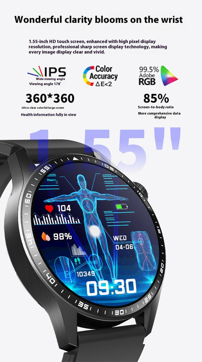 Pulsera Inteligente con Monitor de ECG y Glucosa - Control de Salud 24/7 - Image 39