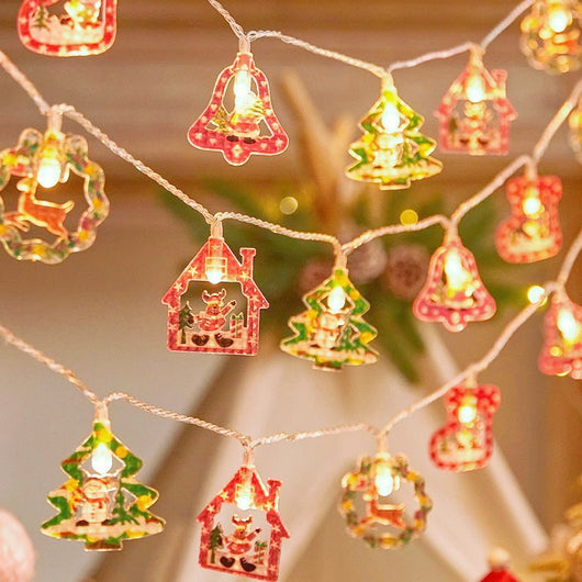 Cadena de Luces LED Multiusos - Árbol de Navidad, Muñeco de Nieve y Decoración Temática - Image 2