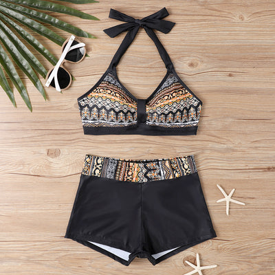 Bikini Reductor Estampado con Halter Ajustable para Mujer - Image 25