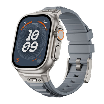 Correa Elástica de Silicona con Hebilla Metálica Plegable para iWatch 1-9 - Image 8